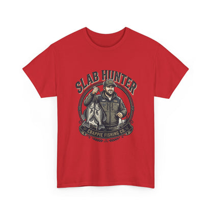 Slab Hunter Crappie Fishing T-Shirt — Fisherman Graphic Tee