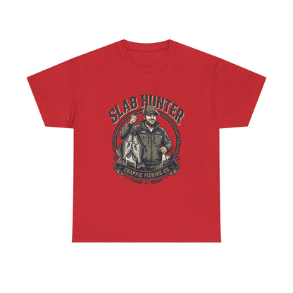Slab Hunter Crappie Fishing T-Shirt — Fisherman Graphic Tee