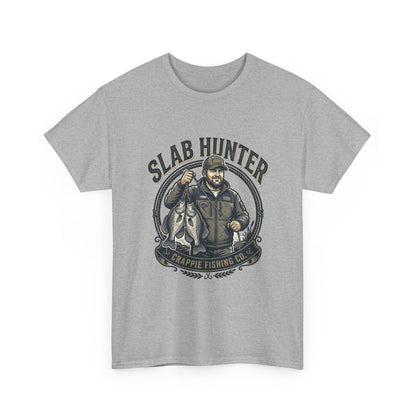 Slab Hunter Crappie Fishing T-Shirt — Fisherman Graphic Tee