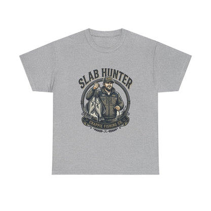 Slab Hunter Crappie Fishing T-Shirt — Fisherman Graphic Tee