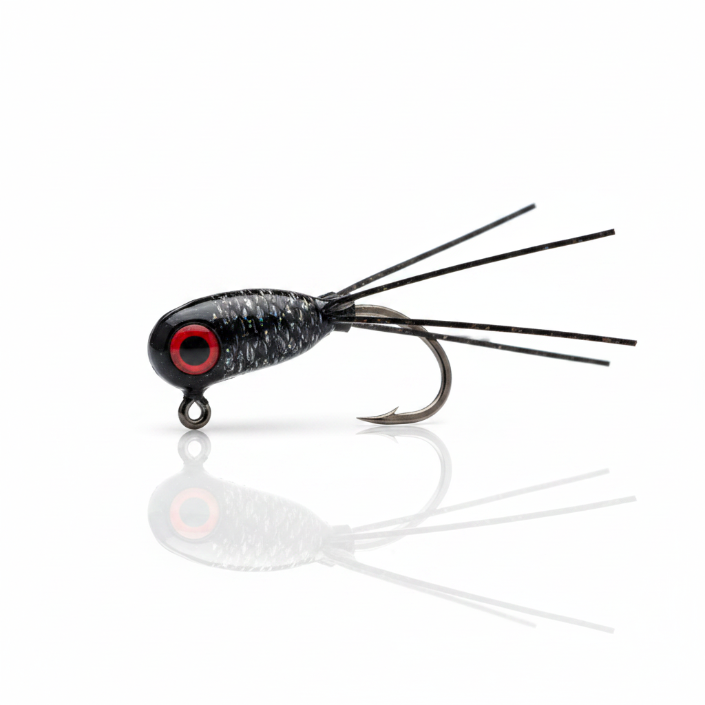 Black Crappie Jig - Single Hook