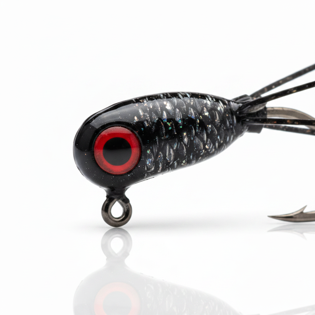Black Smoke Jig - Body Detail Macro